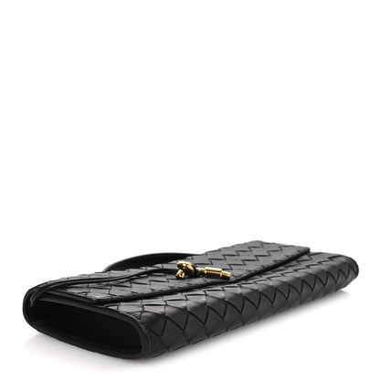 Bottega Veneta Nappa Intrecciato Long Andiamo Top Handle Clutch Black 4 of 10