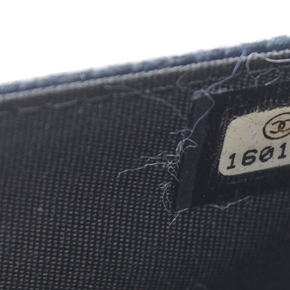 Chanel Caviar Timeless CC Wallet On Chain WOC Dark Blue 7 of 12