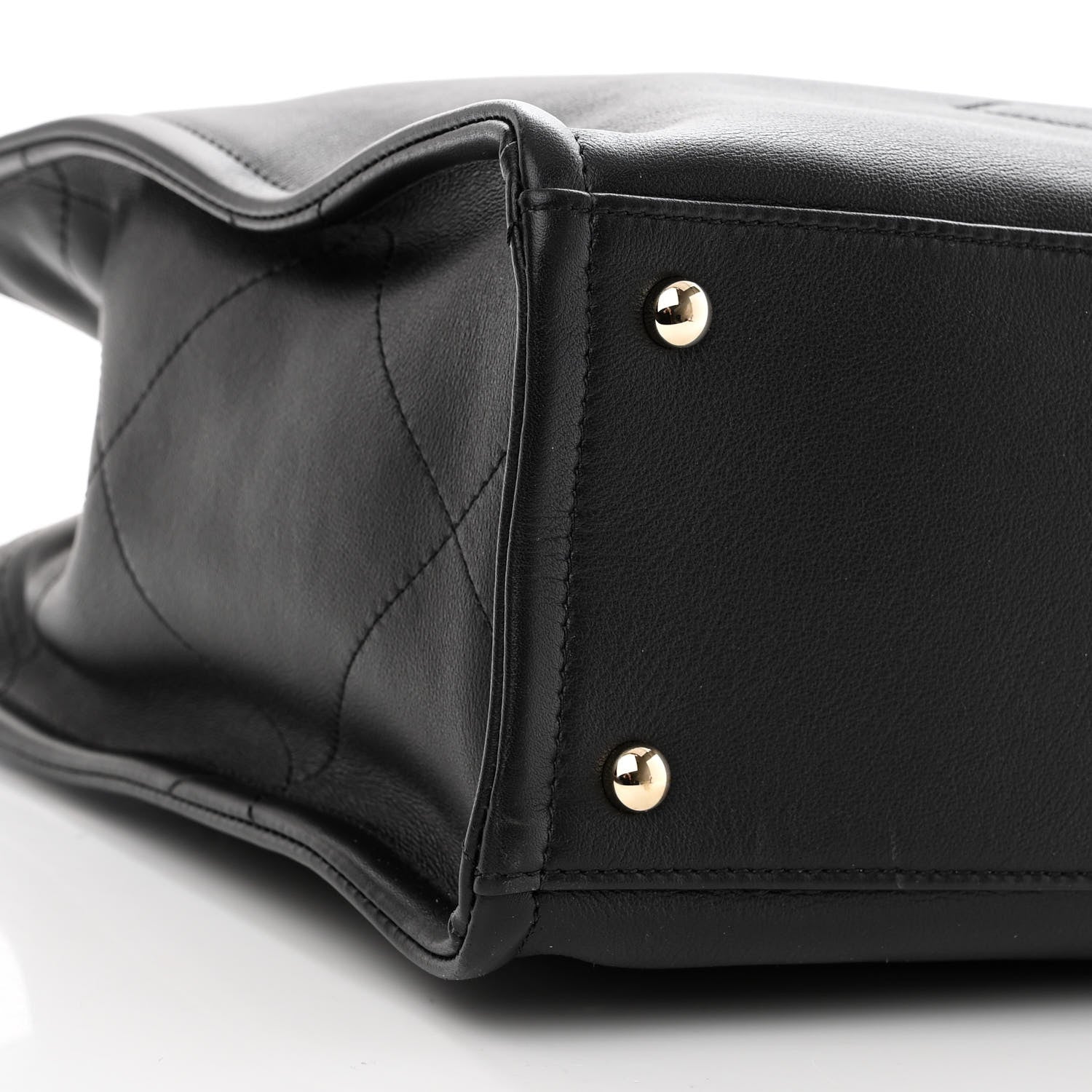 Chanel Calfskin CC Zipped Shopping Tote Black 8 of 10