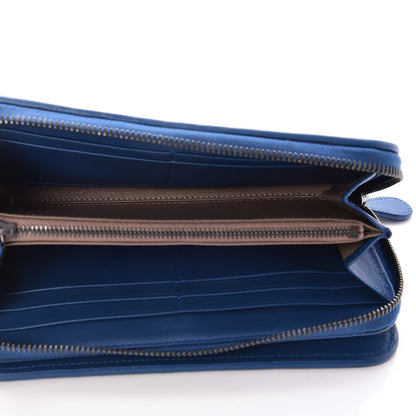 Bottega Veneta Nappa Intrecciato Zip Around Wallet Electrique 6 of 9