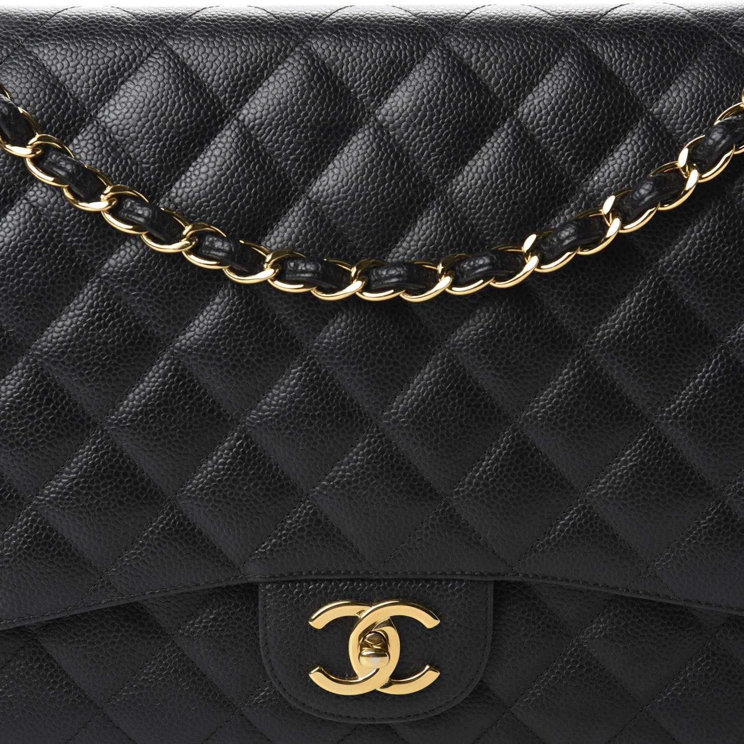 Chanel Caviar Quilted Maxi Double Flap Black 10 of 10