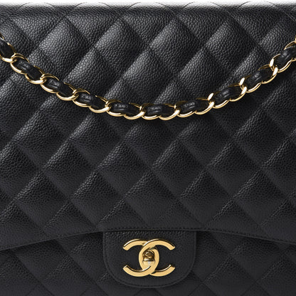 Chanel Caviar Quilted Maxi Double Flap Black 10 of 10