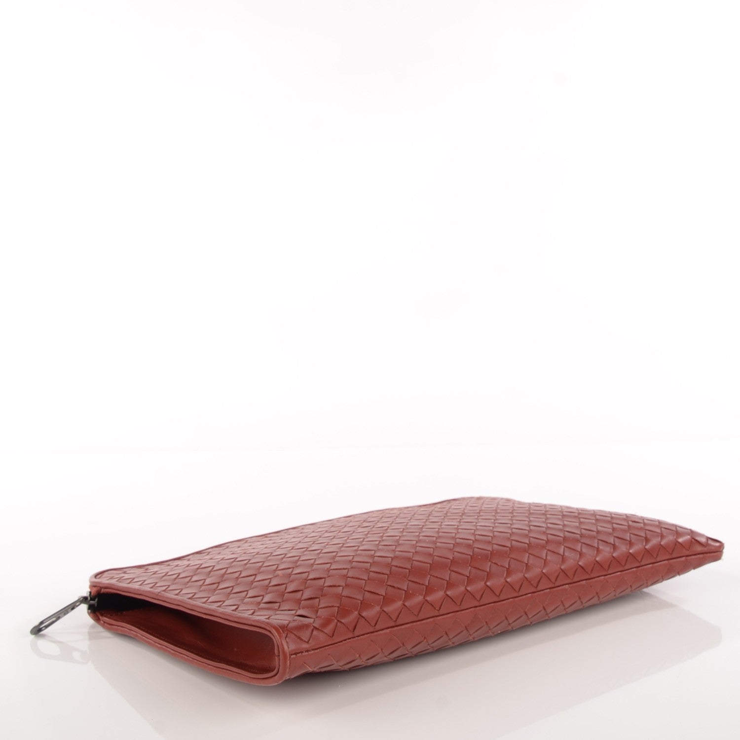 Bottega Veneta Intrecciato VN Portfolio Case Burnt Red 4 of 8