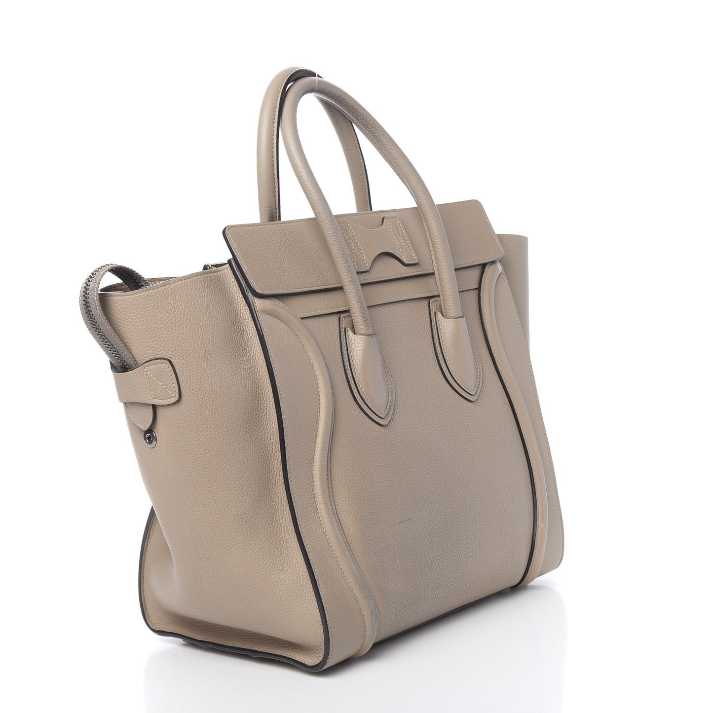 Drummed Calfskin Mini Luggage Dune