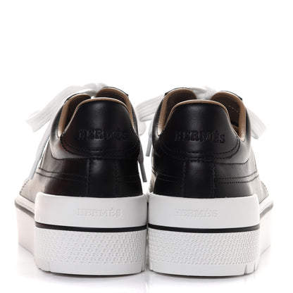 Hermes Calfskin Womens Voltage Sneakers 37 Black 5 of 10