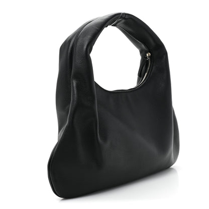 The Row Grained Calfskin Small Everyday Shoulder Bag Black 3 of 9