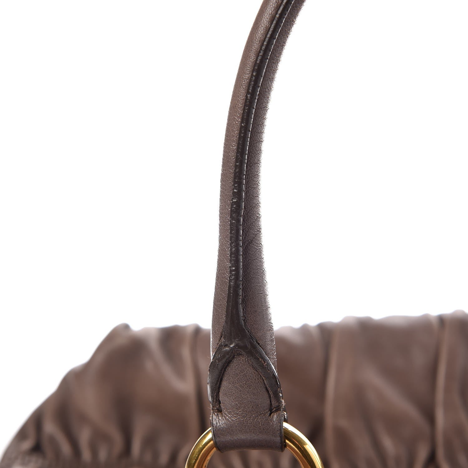 Prada Nappa Gaufre Tote Bambu 8 of 14