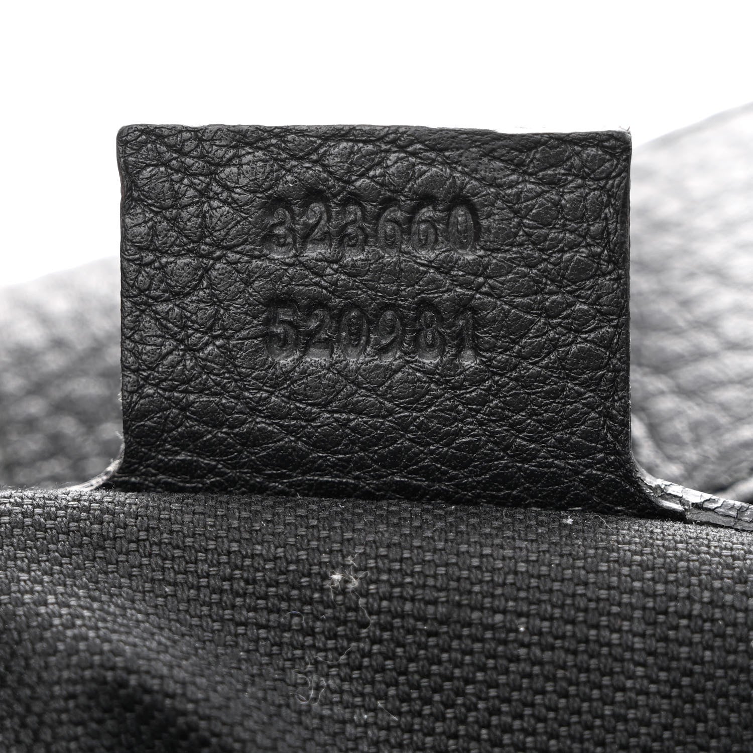 Gucci Pebbled Calfskin Medium Bamboo Shopper Tote Black 9 of 20