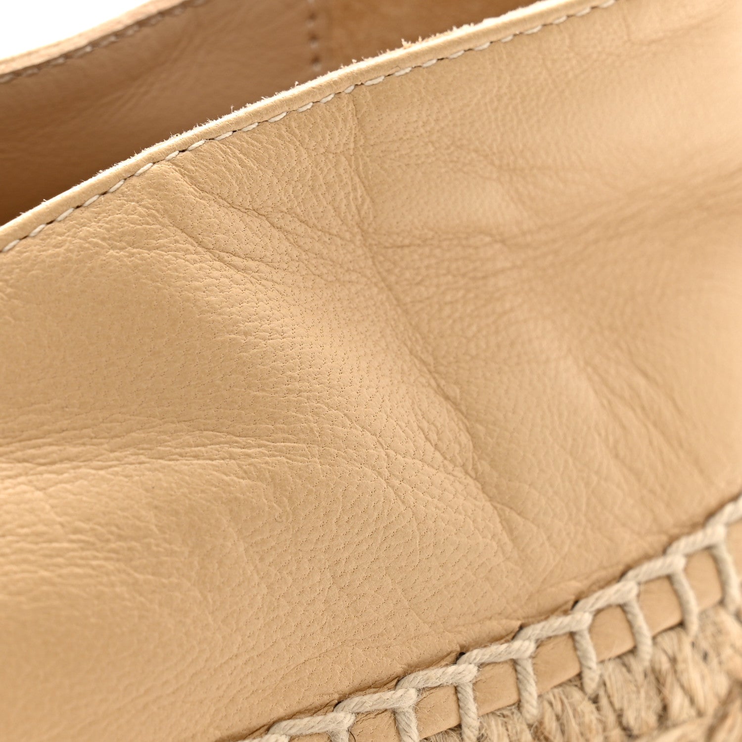 Chanel Lambskin CC Espadrilles 40 Beige Black 10 of 12