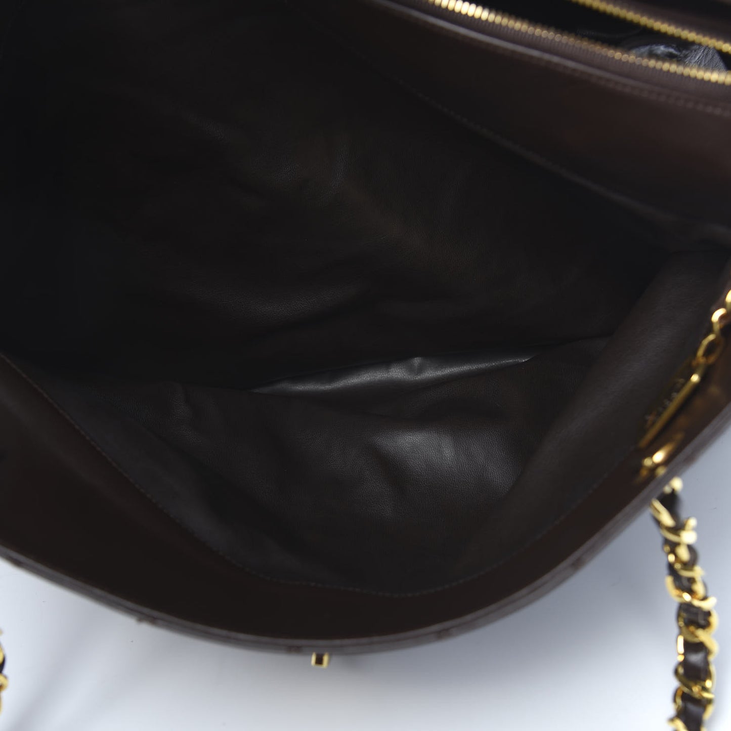 Calfskin Stitched XL Weekender Brown