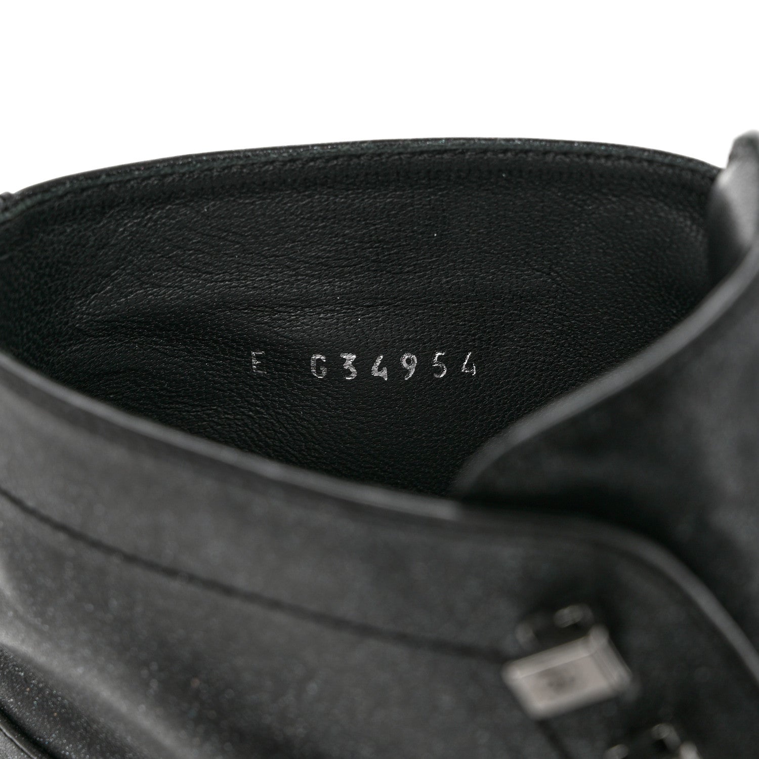 Chanel Iridescent Calfskin Patent Cap Toe Combat Boots 36.5 Black 6 of 10