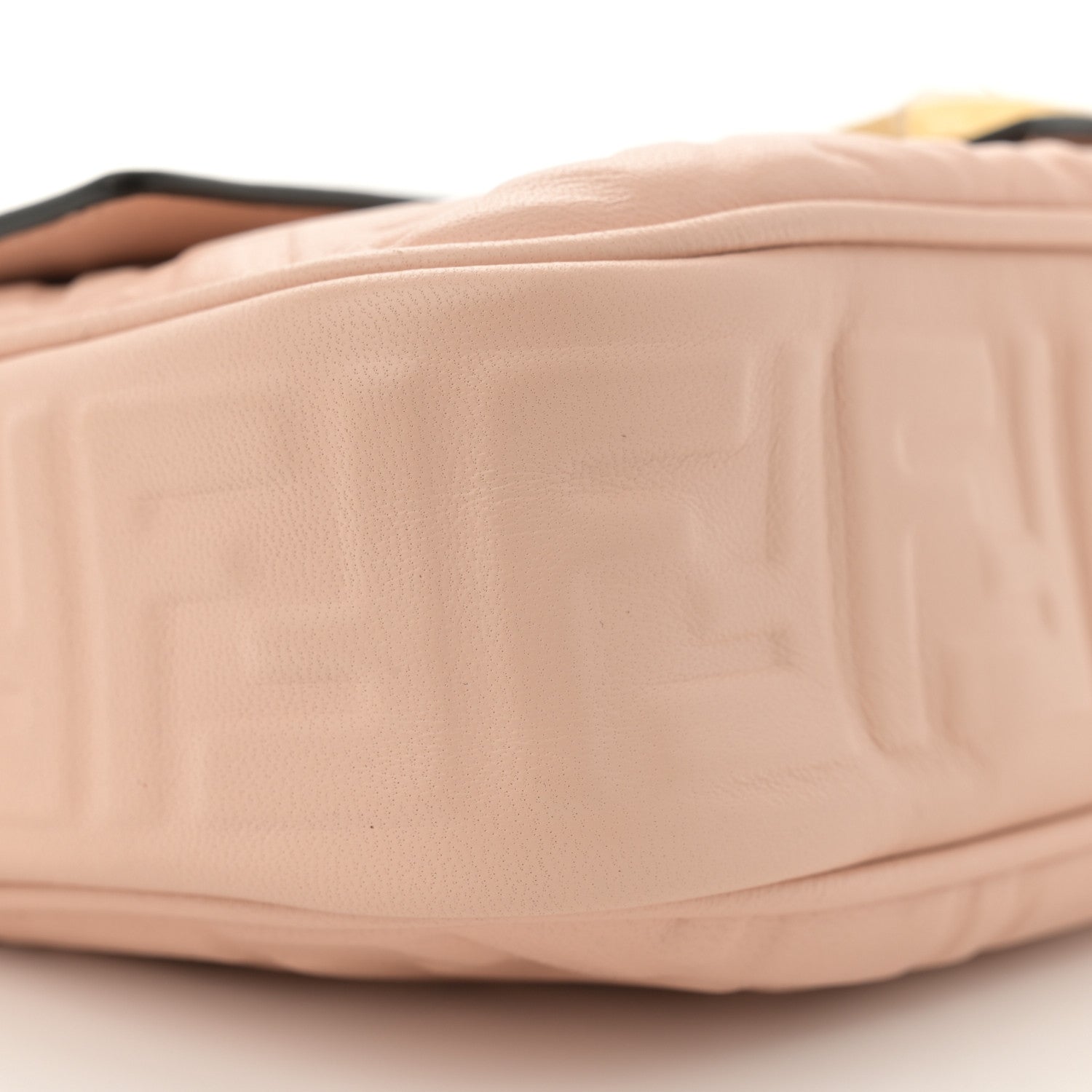 Fendi Nappa Small FF Embossed Midi Chain Baguette Light Rose 9 of 11