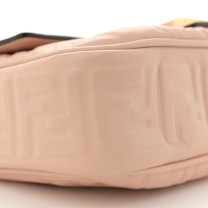 Fendi Nappa Small FF Embossed Midi Chain Baguette Light Rose 9 of 11