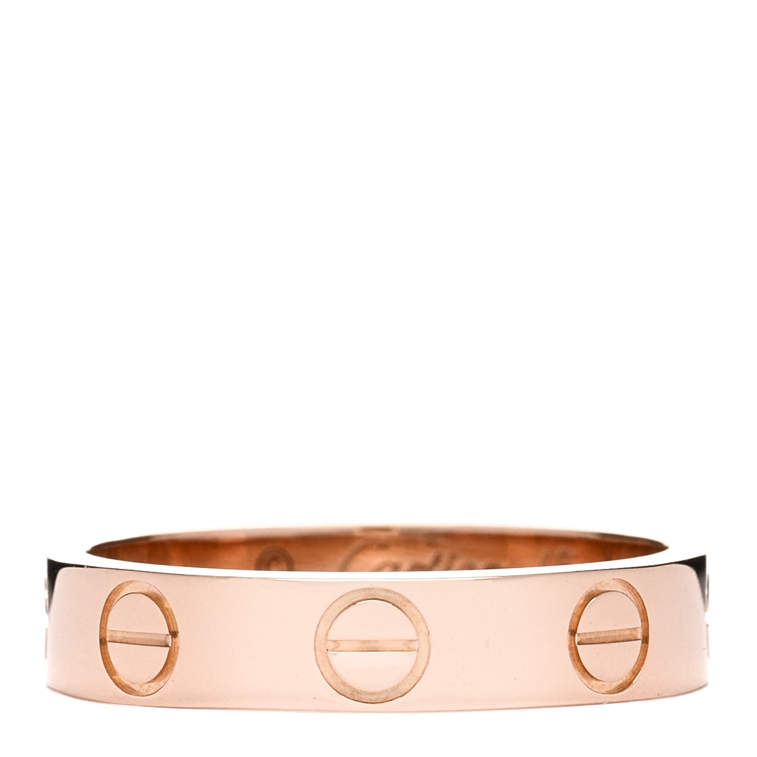Cartier 18K Pink Gold 3.5mm LOVE Wedding Band Ring 46 3.75 1 of 3