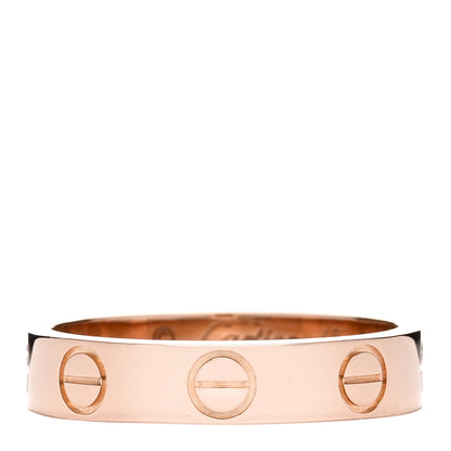 Cartier 18K Pink Gold 3.5mm LOVE Wedding Band Ring 46 3.75 1 of 3