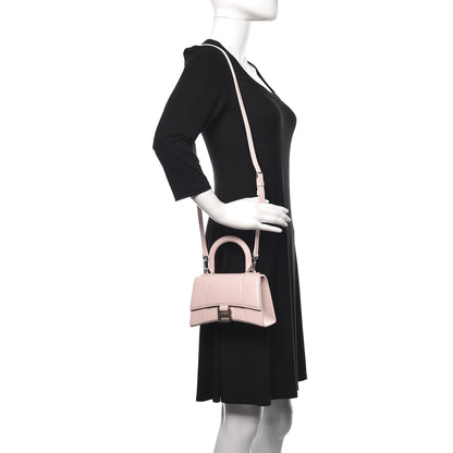 Balenciaga Shiny Box Calfskin Hourglass Top Handle Bag XS Light Rose 2 of 10