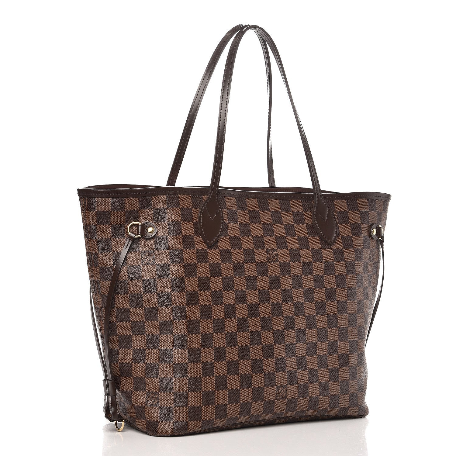 Louis Vuitton Damier Ebene Neo Neverfull MM Rose Ballerine 4 of 11