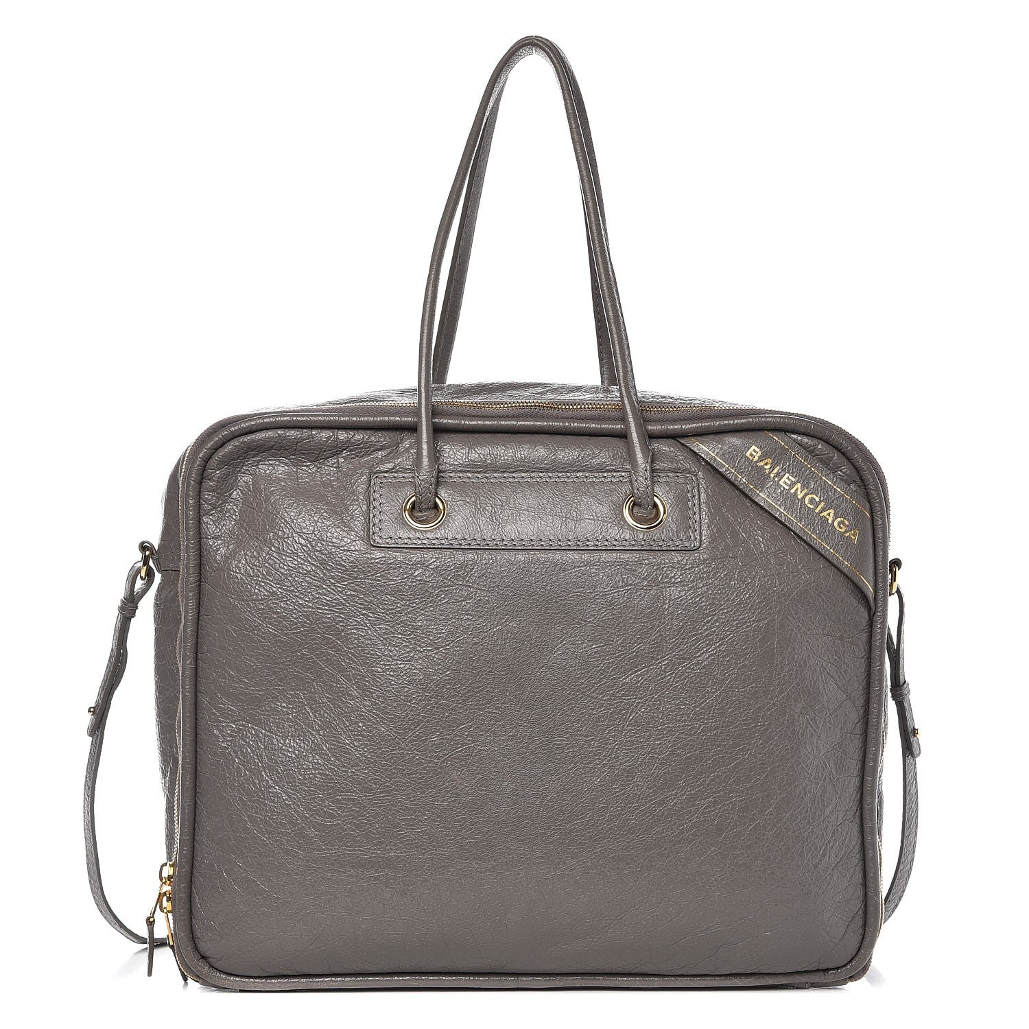 Balenciaga Agneau Medium Blanket Square Tote Grey 1 of 16
