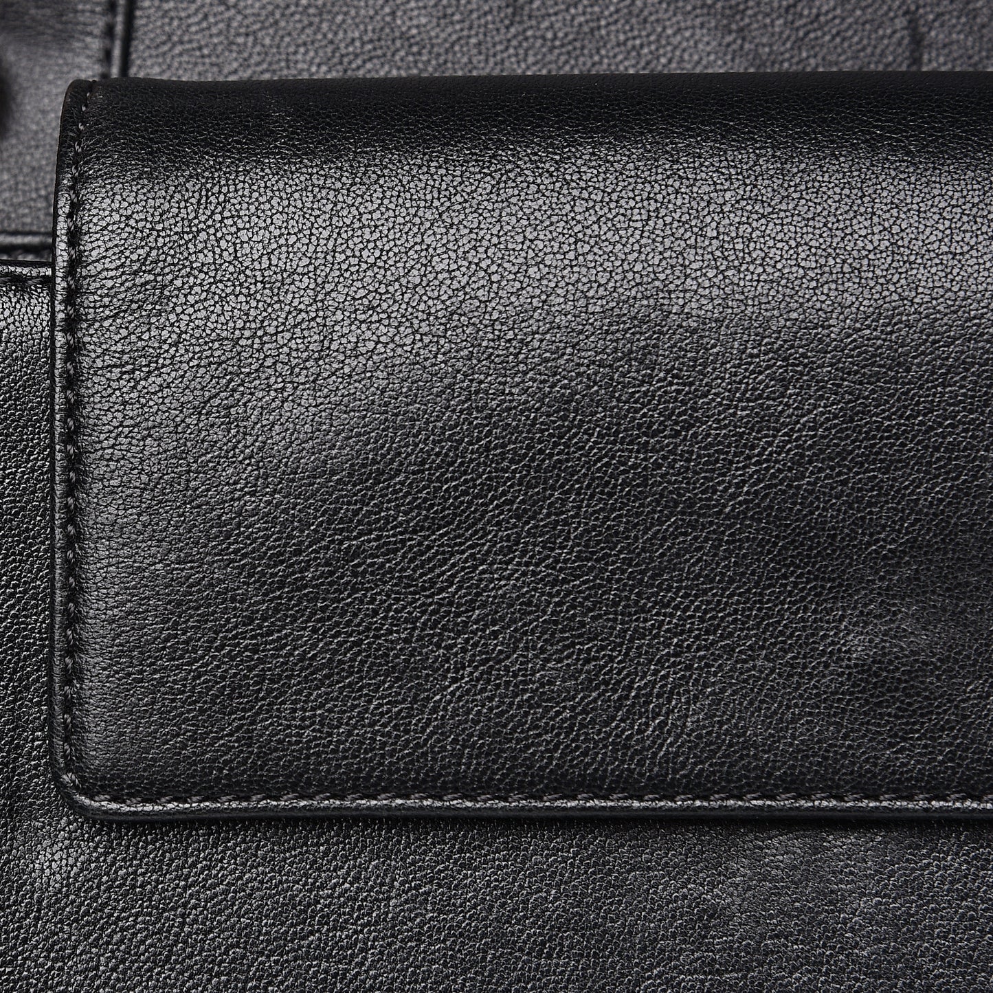 Sheepskin Quilted Vintage Mademoiselle Flap Black