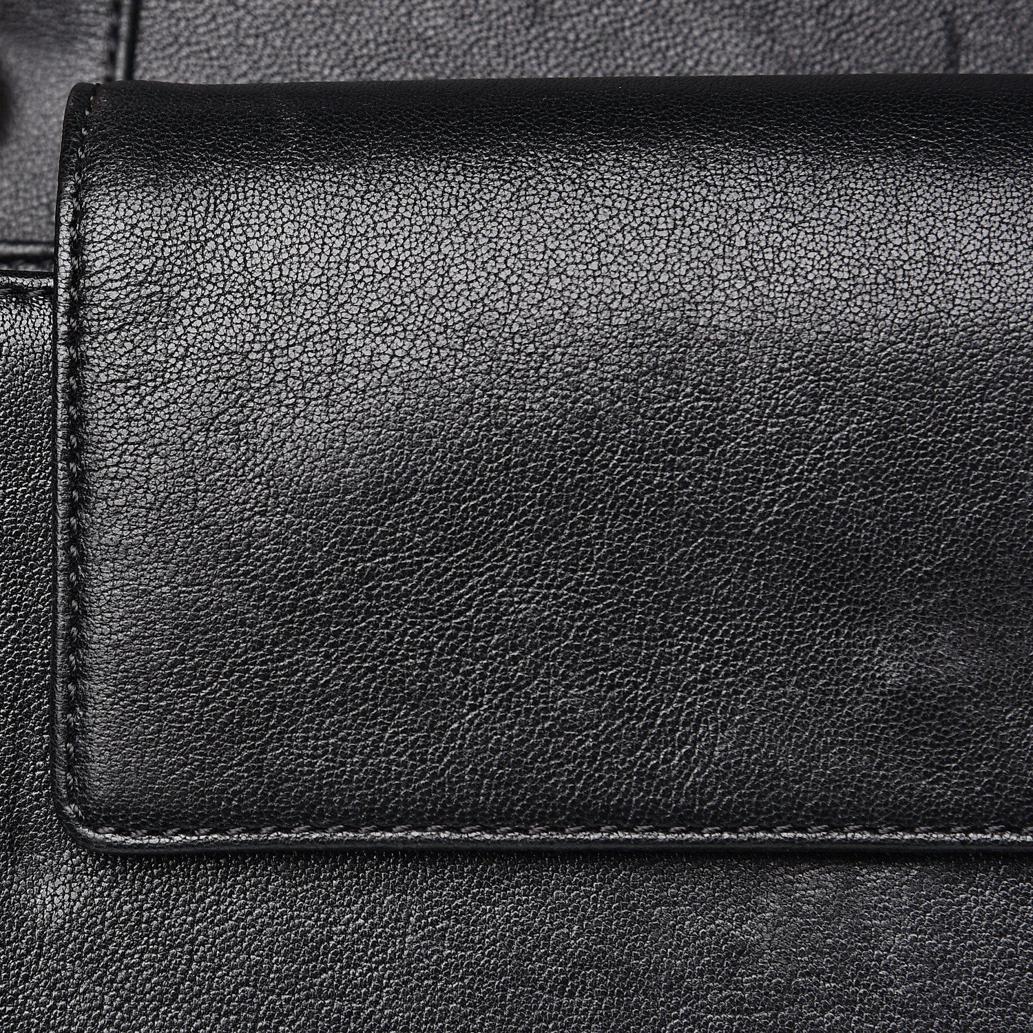 Chanel Sheepskin Quilted Vintage Mademoiselle Flap Black 15 of 22