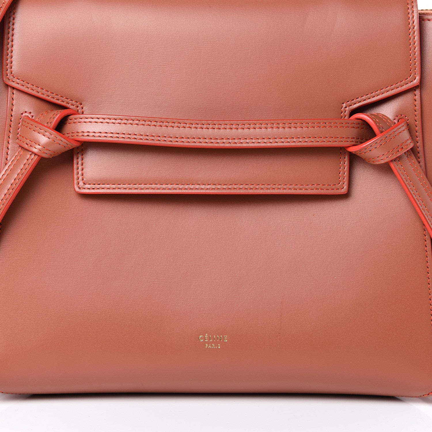 Celine Smooth Calfskin Mini Belt Bag Terracotta 9 of 13