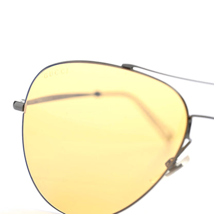 Gucci Metal Aviator GG0500S Sunglasses Yellow 6 of 7