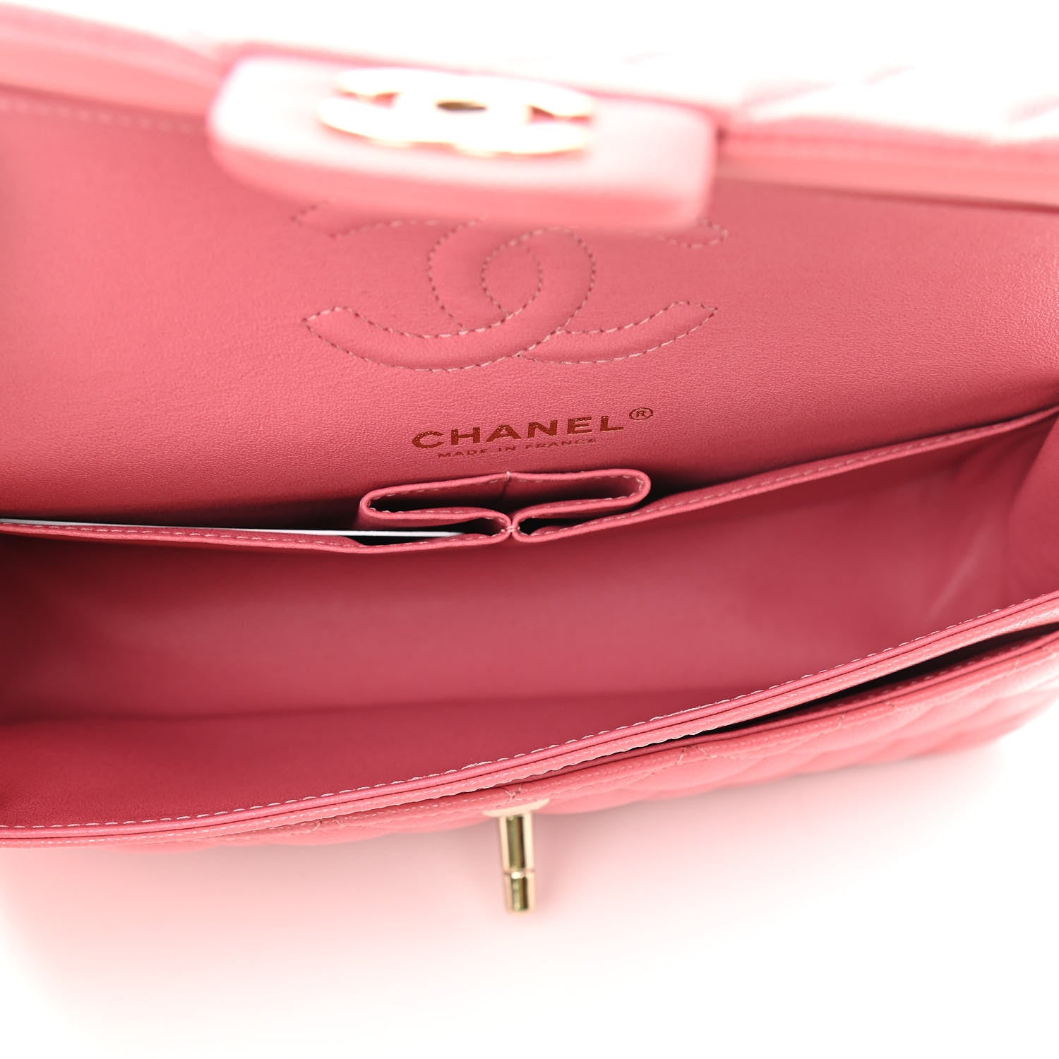 Chanel Caviar Quilted Small Double Flap Pink 7 of 11