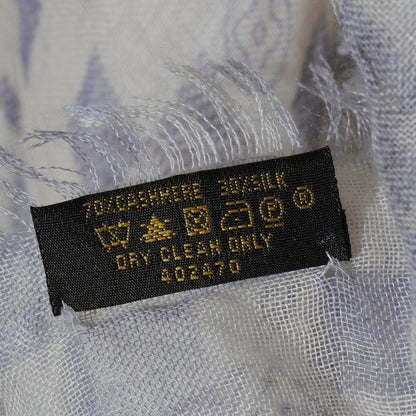 Louis Vuitton Cashmere Silk Damier Azur Stole 7 of 8