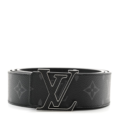 Louis Vuitton Monogram Eclipse Taigarama 40mm LV Initiales Reversible Belt 100 40 Black 1 of 5