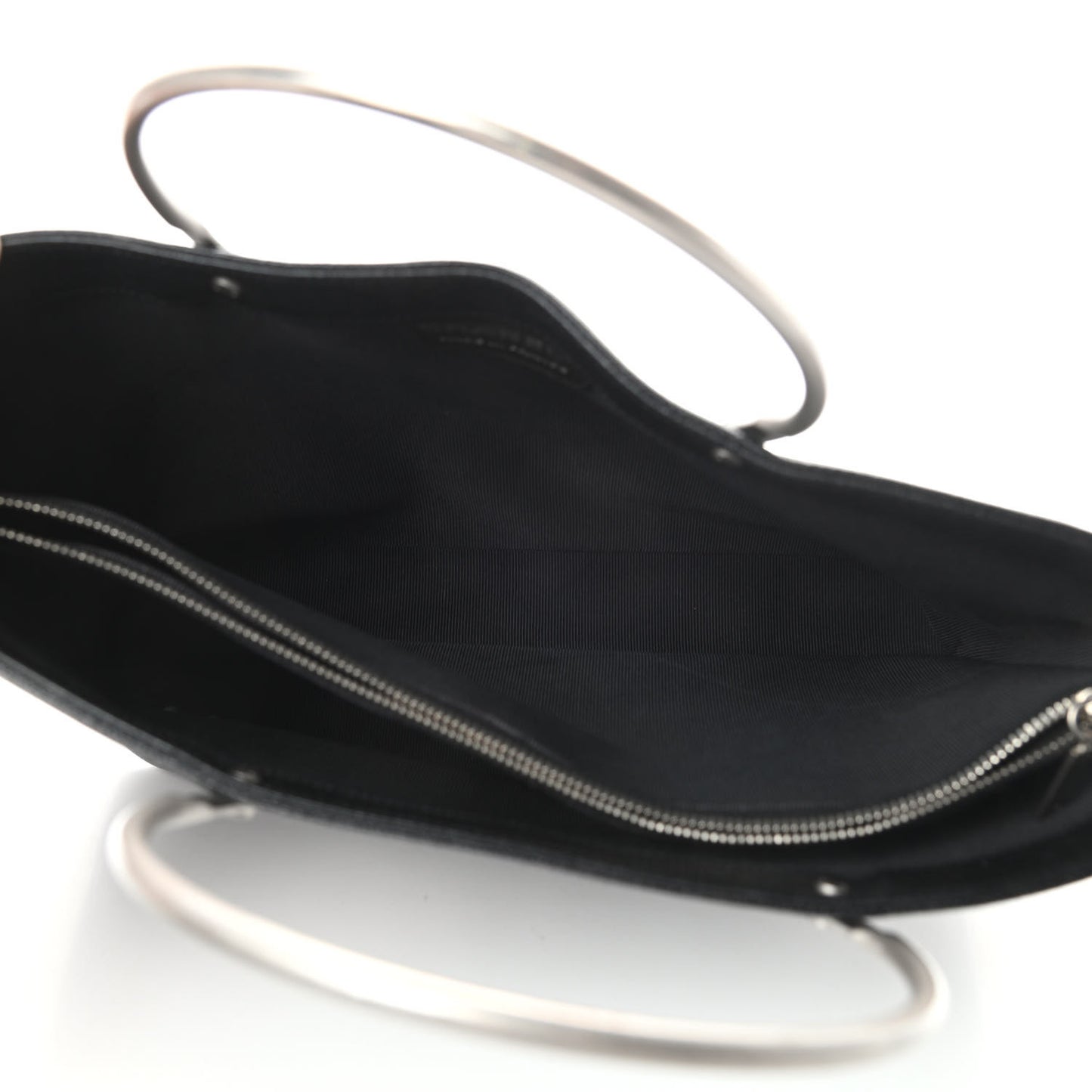 Caviar Metal Handle Tote Black