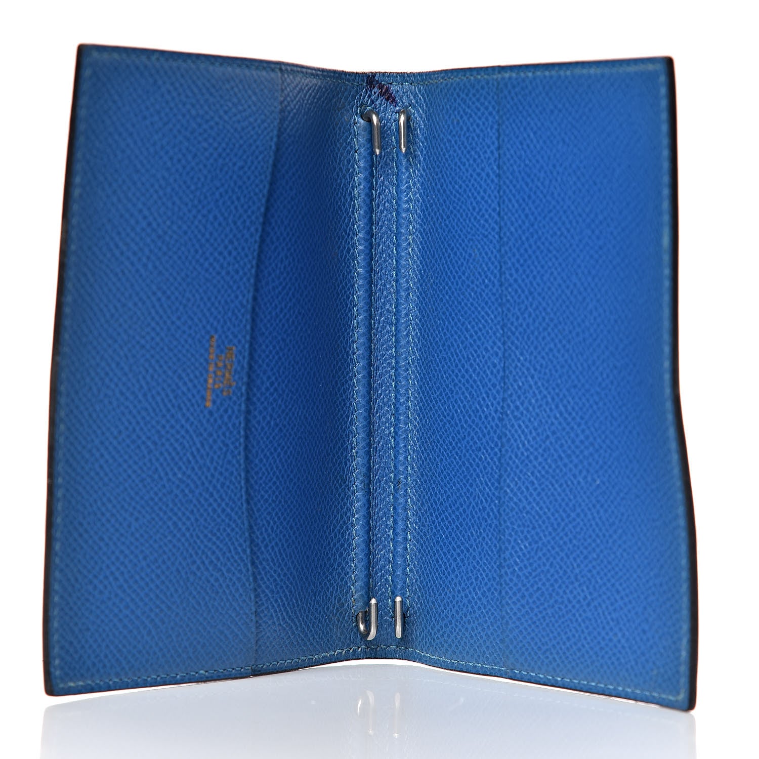 Hermes Courchevel Globe Trotter Agenda Cover PM Bleu 5 of 9