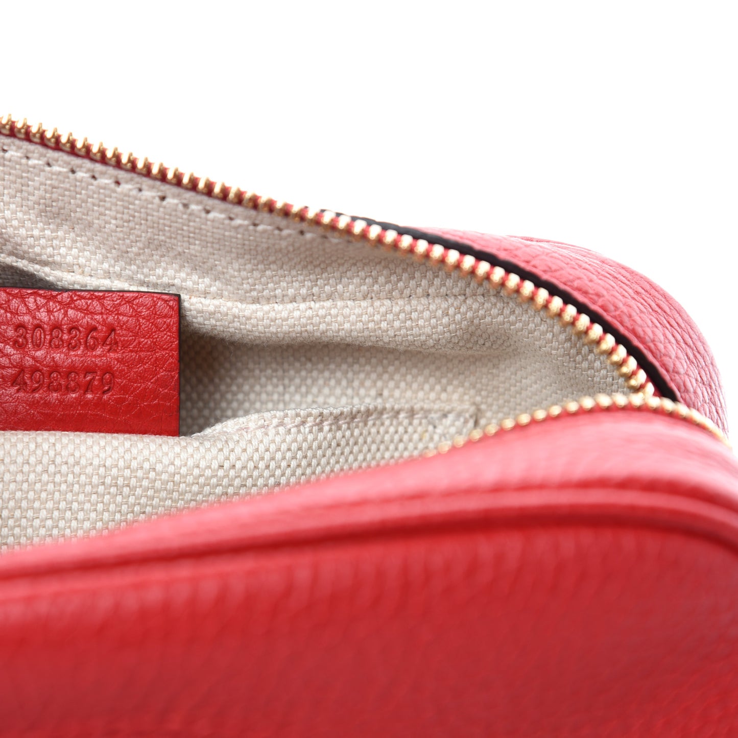 Pebbled Calfskin Small Soho Disco Bag Tabasco Red