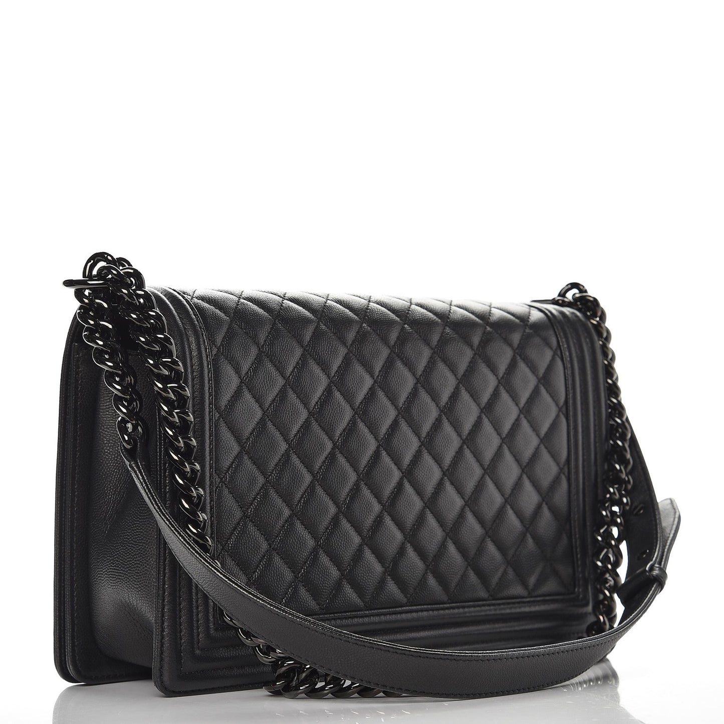 Caviar Quilted New Medium Boy Flap So Black