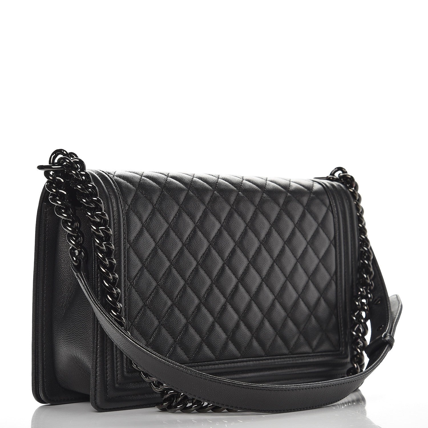 Chanel Caviar Quilted New Medium Boy Flap So Black 3 of 8