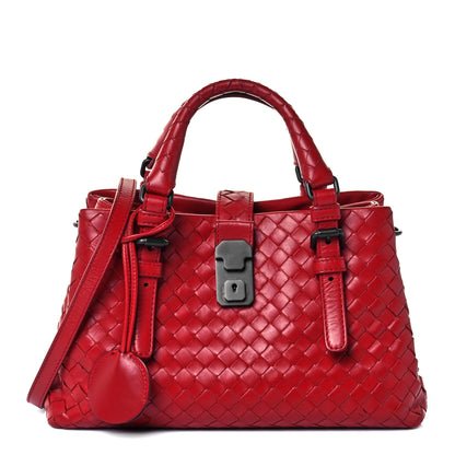 Bottega Veneta Light Calf Intrecciato Small Roma Fraise 1 of 14