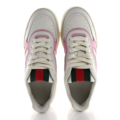 Gucci Calfskin Womens Re-Web Sneakers 39 White Pink 2 of 9