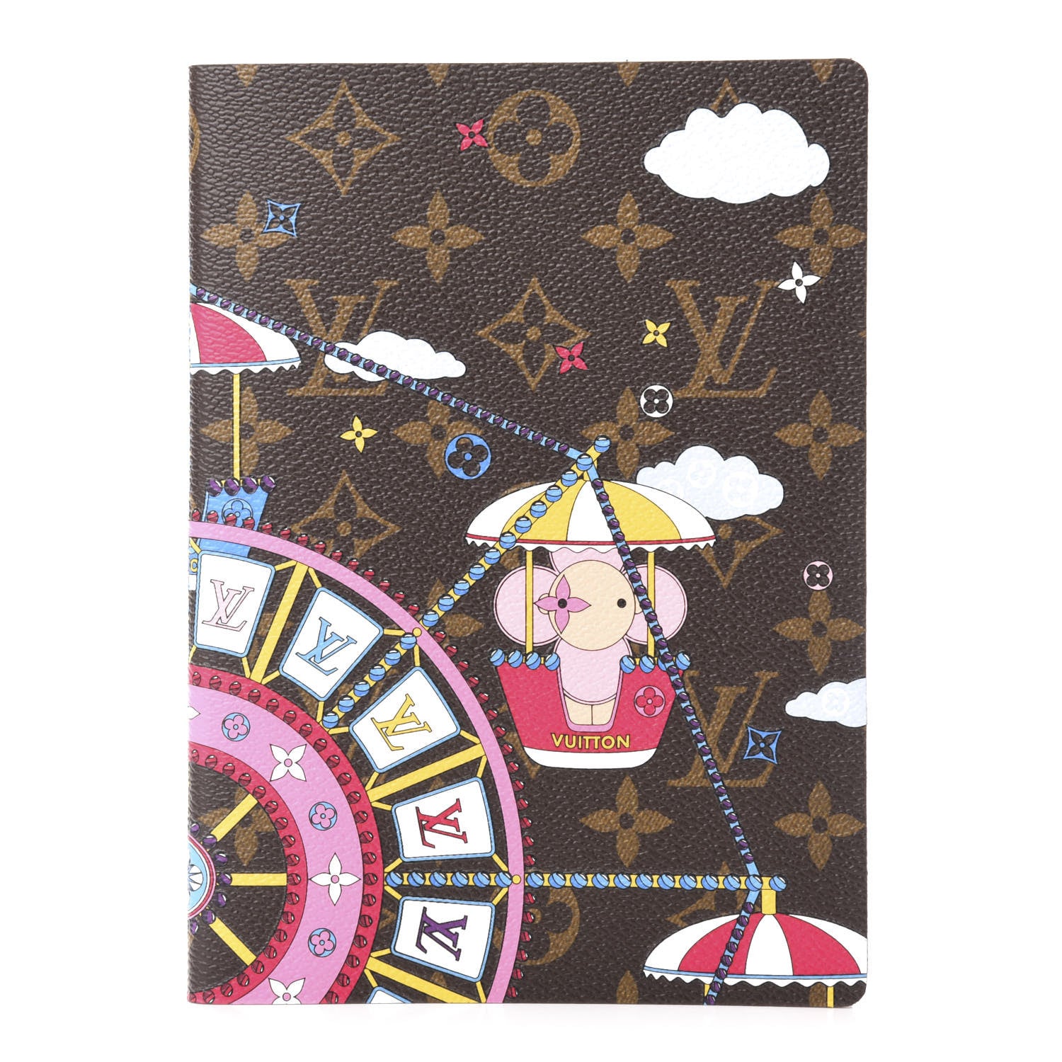 Louis Vuitton Monogram 2020 Christmas Animation Big Wheel Notebook MM Rose Ballerine 1 of 7