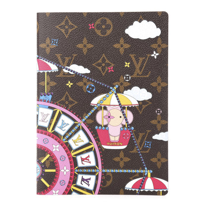 Louis Vuitton Monogram 2020 Christmas Animation Big Wheel Notebook MM Rose Ballerine 1 of 7