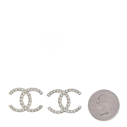 Chanel Baguette Crystal High Society CC Earrings Gold 2 of 4