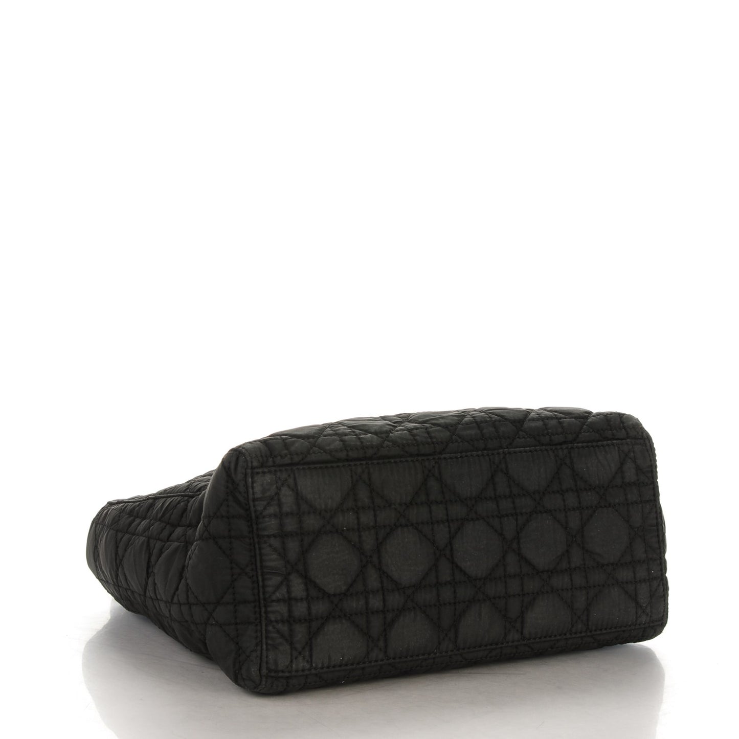 Nylon Cannage Medium Lady Dior Black