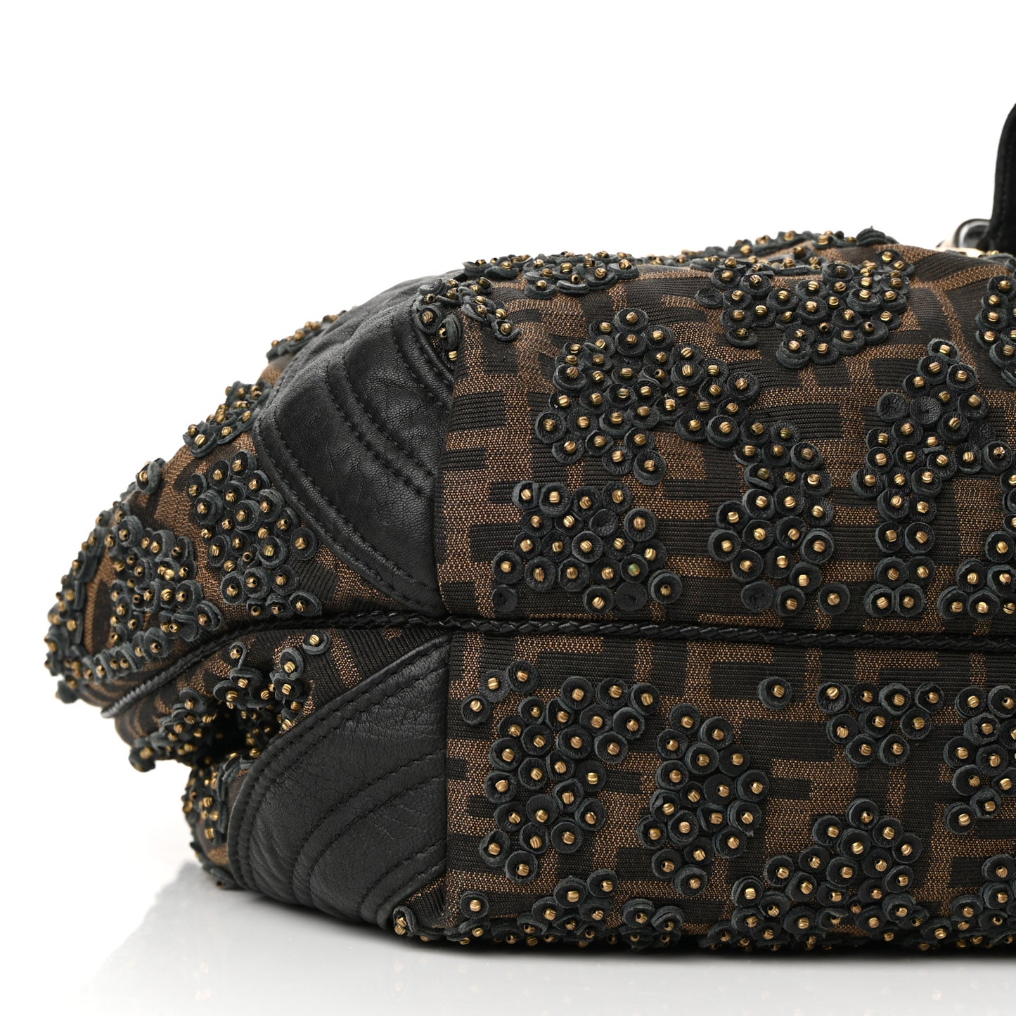 Nappa Zucca Studded Spy Tobacco