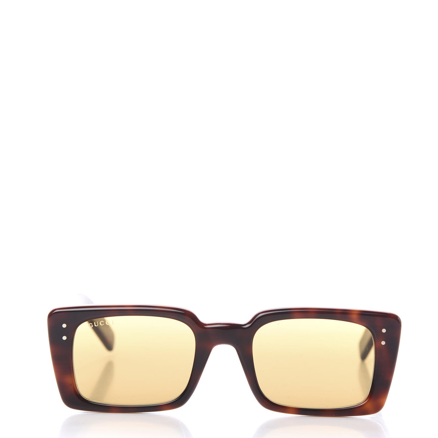 Acetate Rectangular Frame Sunglasses GG0539S Havana