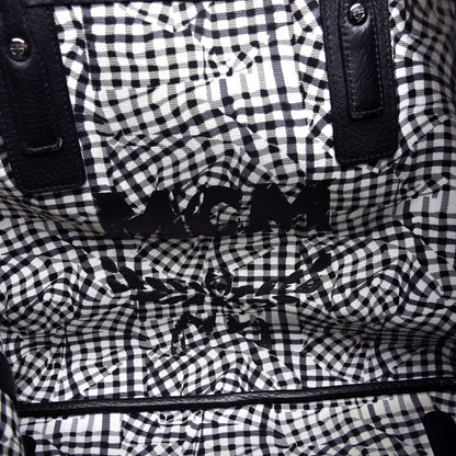 MCM Visetos Medium Liz Reversible Shopper Tote Black 11 of 16
