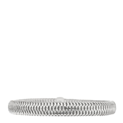 Roberto Coin 18K White Gold Primavera Flex Bangle Bracelet 2 of 3