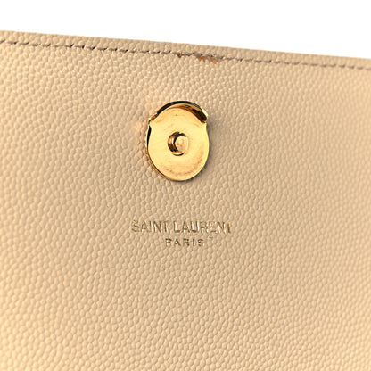 Saint Laurent Grain De Poudre Medium Monogram Kate Satchel Nude Powder 7 of 11