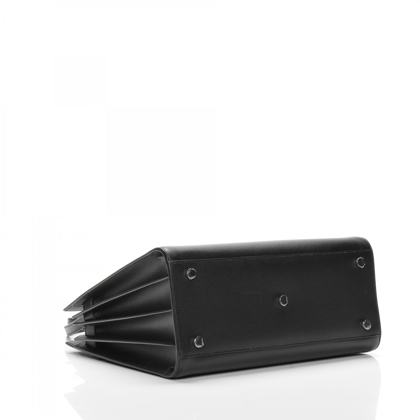 Grained Calfskin Small Sac De Jour Black