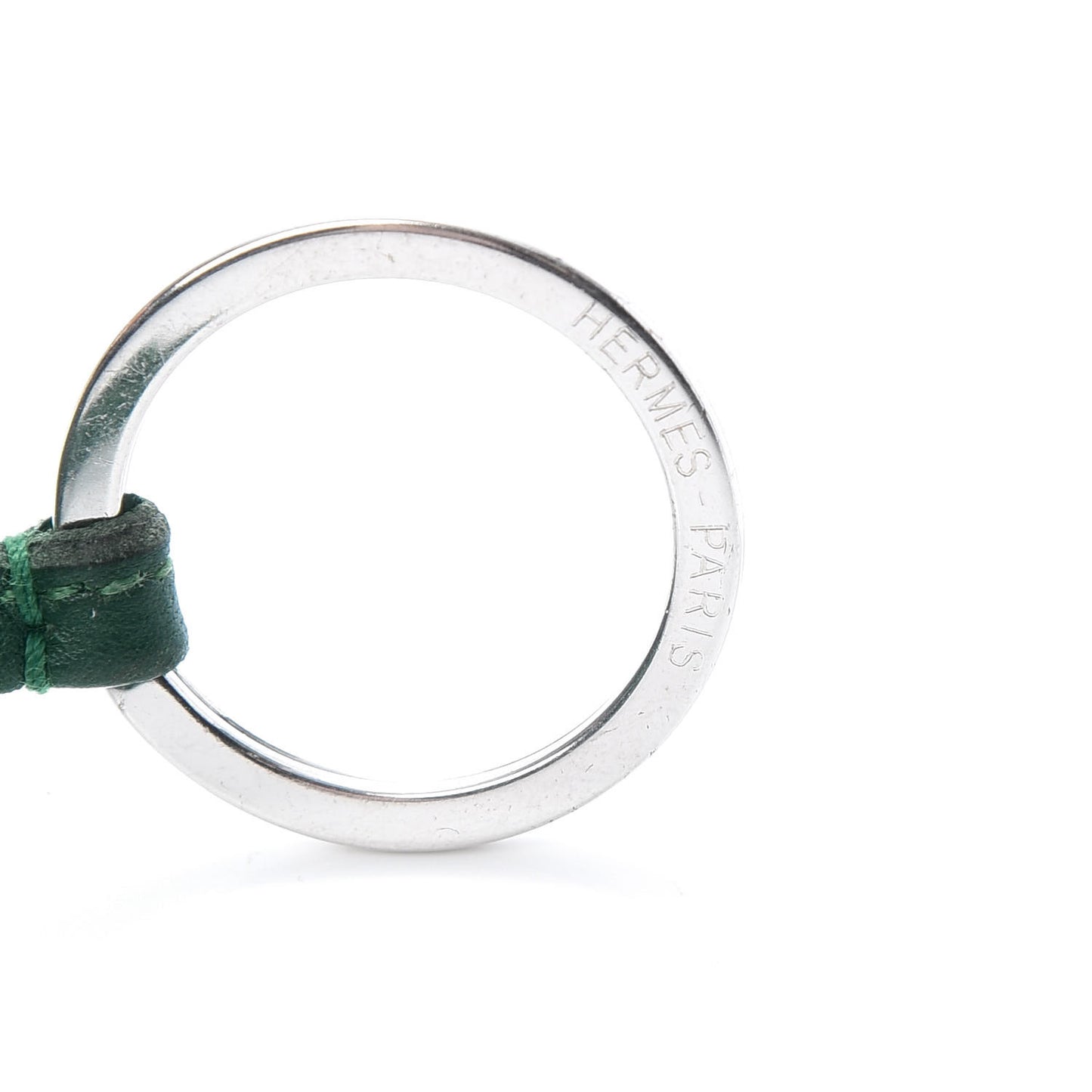 Lambskin Carmen Tassel Key Holder Malachite