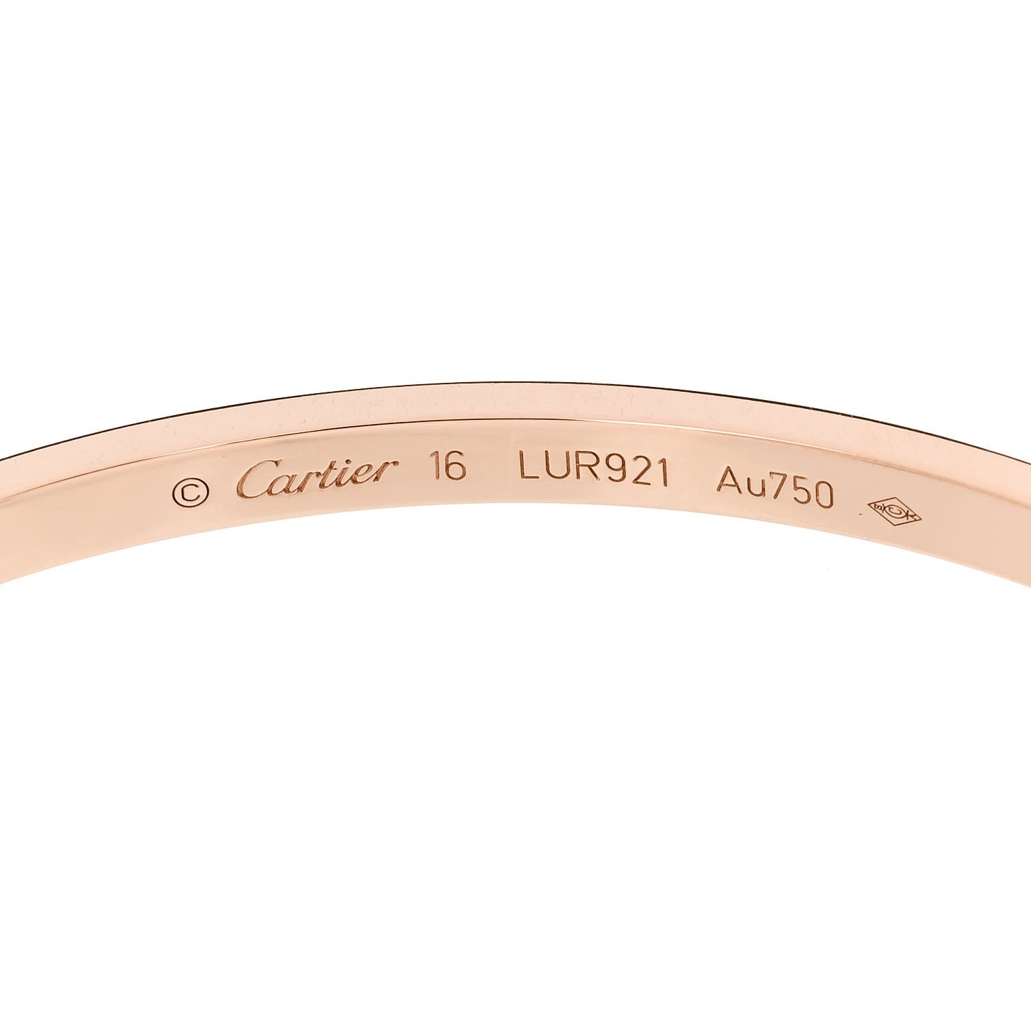 Cartier 18K Pink Gold Small LOVE Bracelet 16 6 of 8