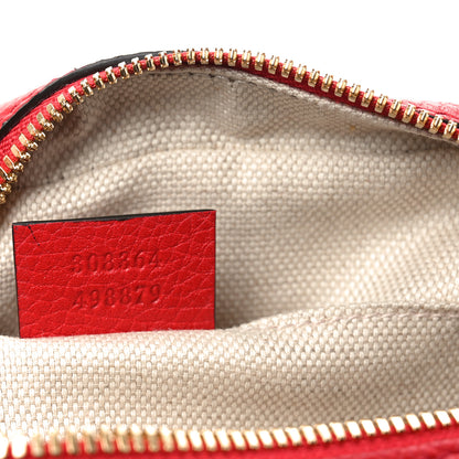 Gucci Pebbled Calfskin Small Soho Disco Bag Vibrant Red 7 of 11