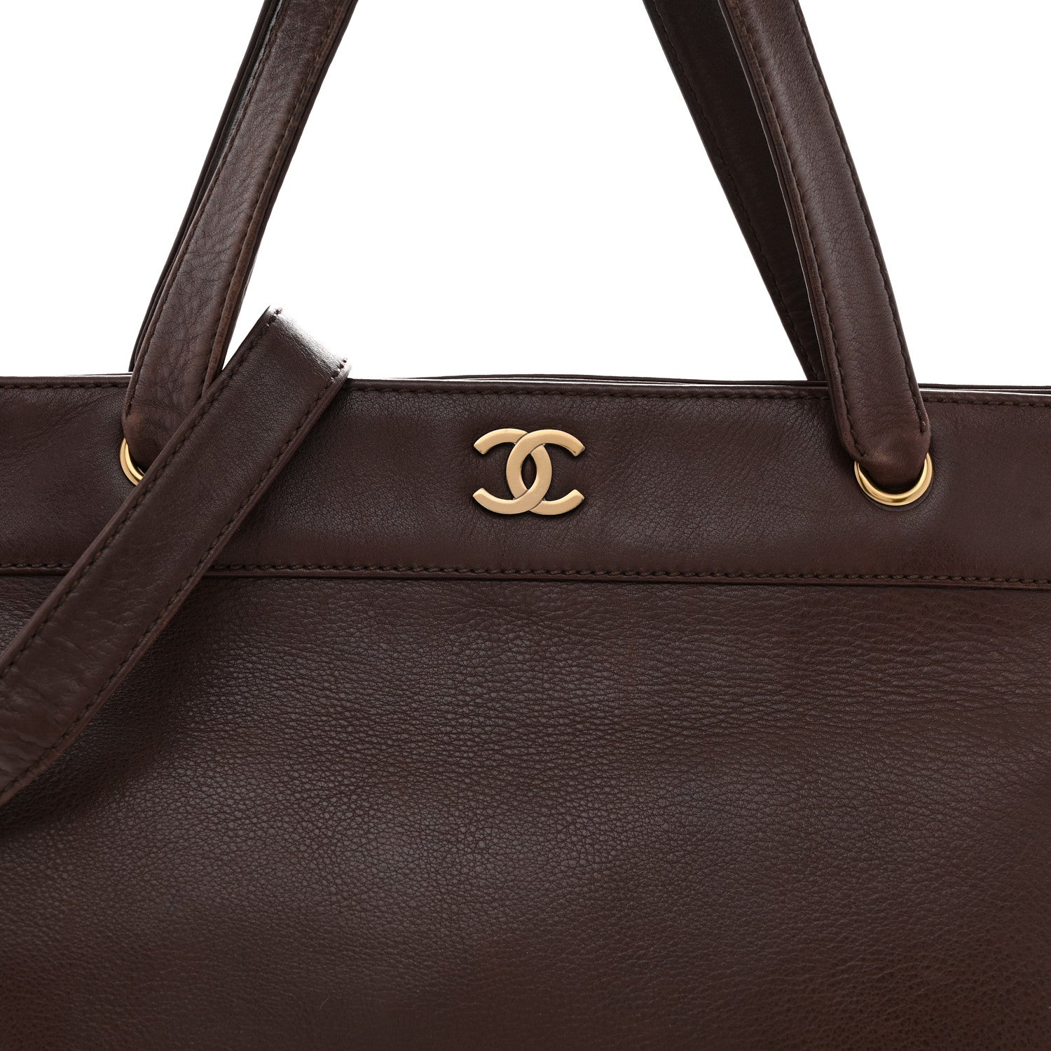 Chanel Calfskin Shopper Tote Brown 8 of 16